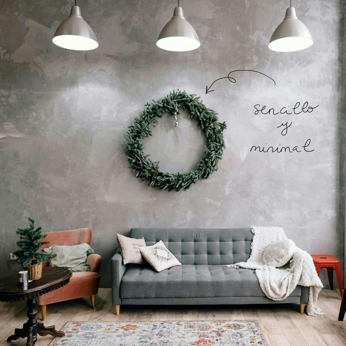 decoracion navideña en la pared