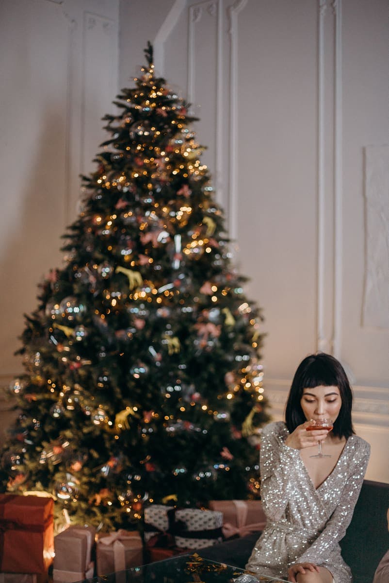 árbol de Navidad decorado